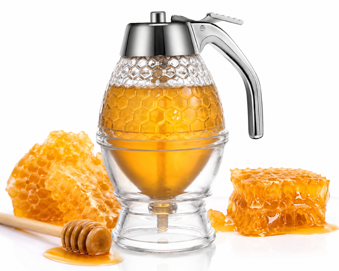 Premium No-Drip Honey Dispenser