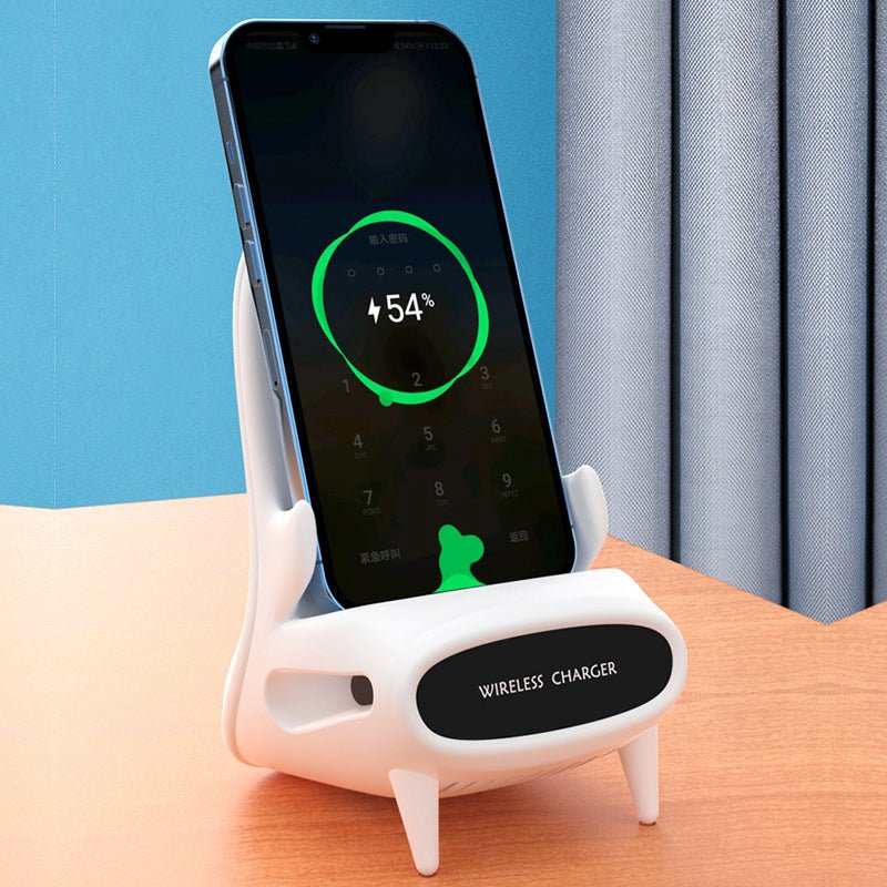 Portable Mini Chair Wireless Charger Desk Mobile Phone Holder Wireless